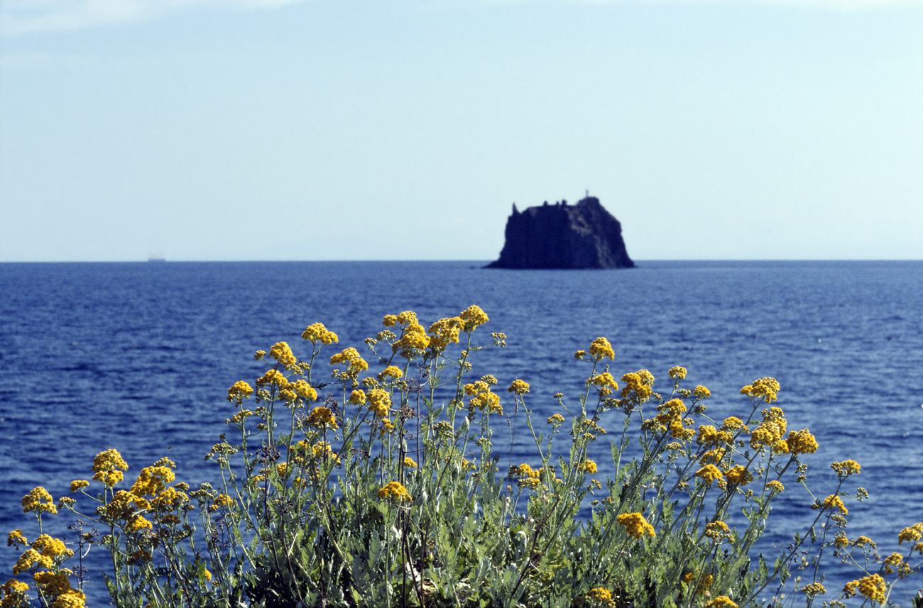 eol06_437.jpg - Italie, îles Eoliennes Stromboli le Strombolicchio Fuji Provia 400 F