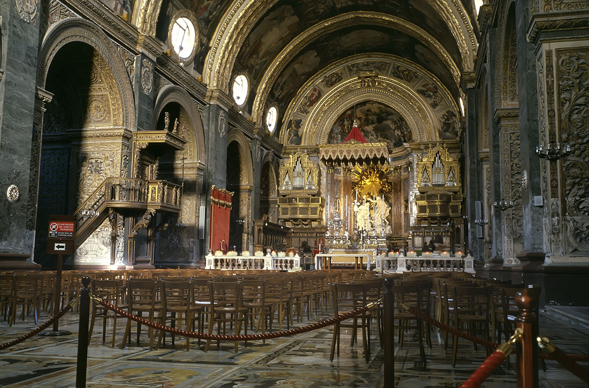 mlt423_cathedrale_st_jean.jpg -  île de Malte La Valette La cathédrale Saint-Jean