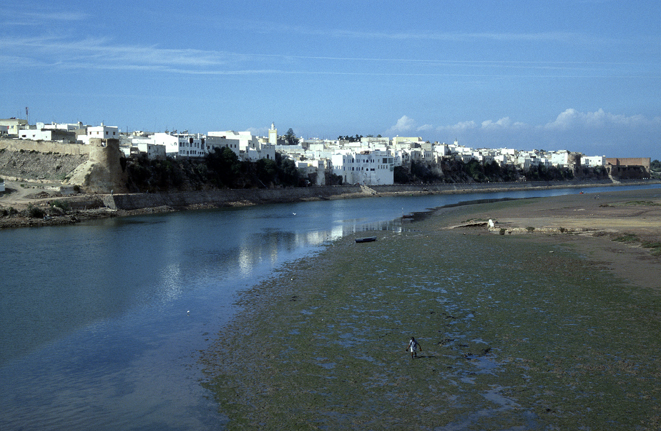 mar0411_013.jpg - Côte atlantique Nord, octobre-novembre 2004 Azemmour depuis l'ancien pont sur l'Oum er Rbia Ektachrome 100 GX