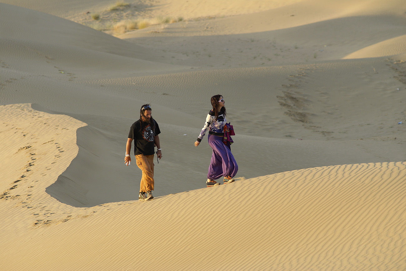 raj07-02-15_111.jpg - Inde, Rajasthan, 15/02/2007 désert de Thar dunes de Sam